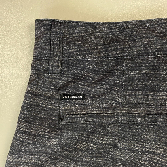 Quiksilver Amphibian Shorts Mens 28x9 Gray Flat Front Hybrid Hiking Swim - Picture 5 of 12